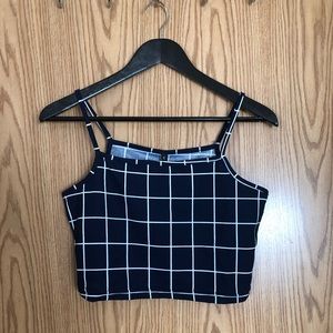 Plaid crop top